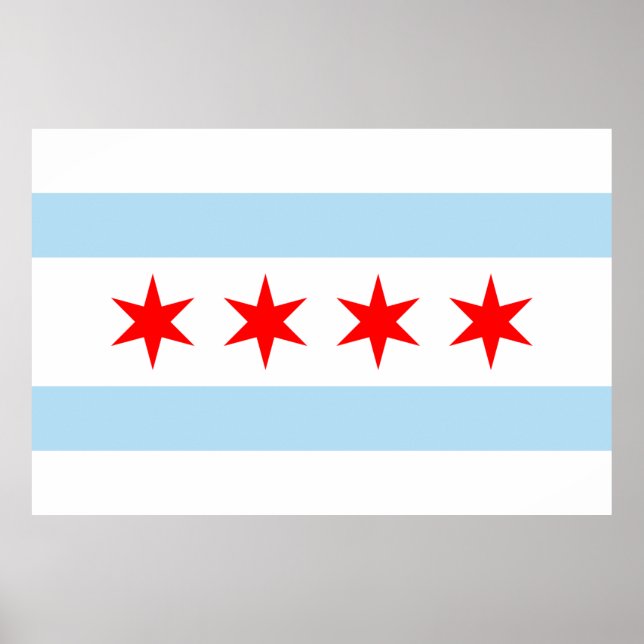 Chicago flag poster (Front)