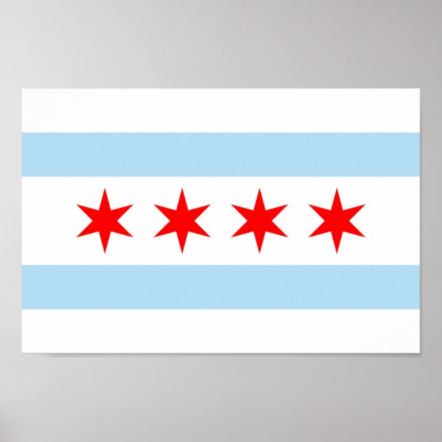 Chicago Flag Posters (Front)