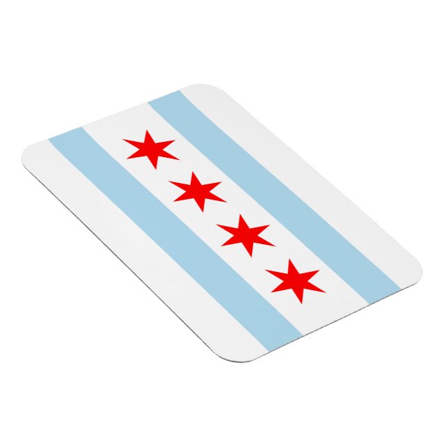 Chicago Flag Premium Flex Magnets (Right Side)
