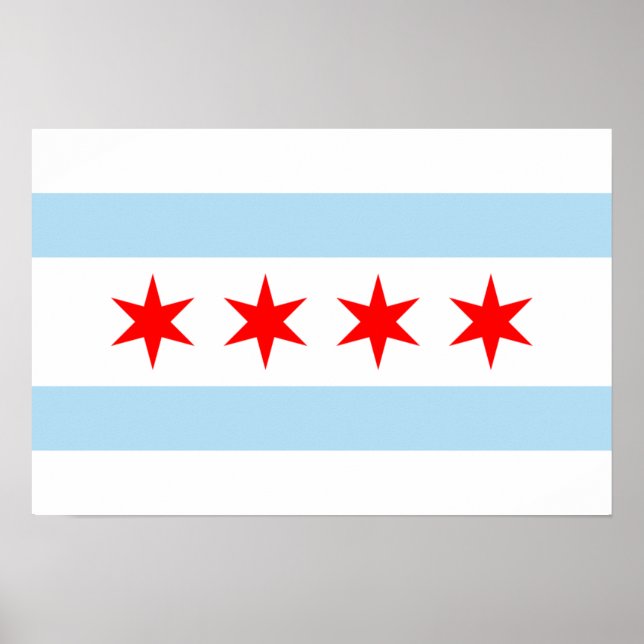Chicago Flag Print (Front)