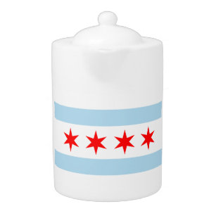 Chicago flag teapot!