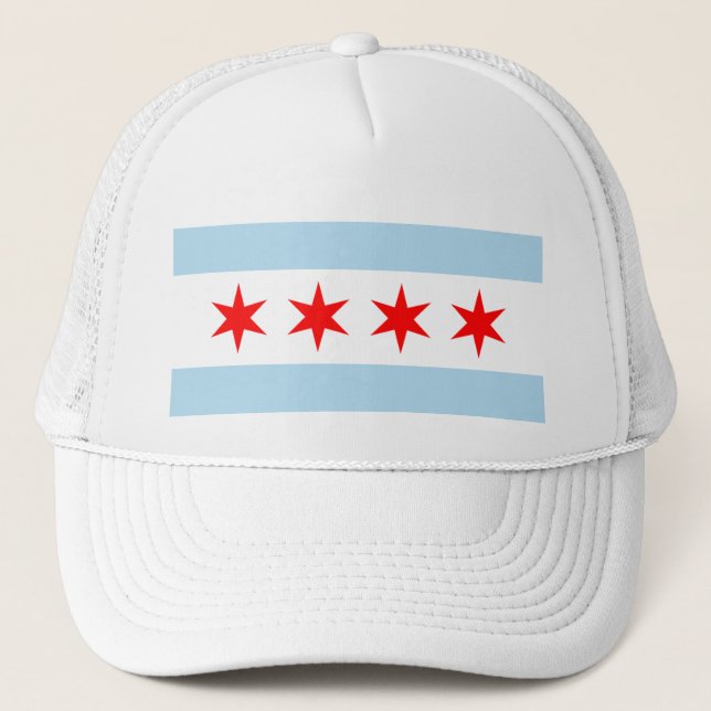 Chicago Flag Trucker Hat (Front)
