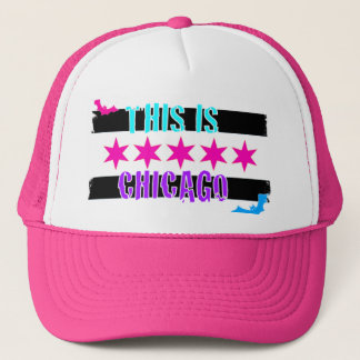 chicago flag truker hat