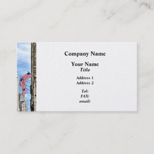 Chicago - Flags Along Michigan Avenue Business Card