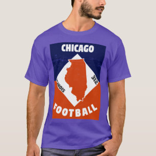 Chicago Football Retro Poster T-Shirt
