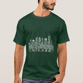 Chicago Football Team All Time Legends T-Shirt