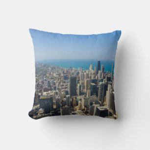 Chicago From Above Cushion