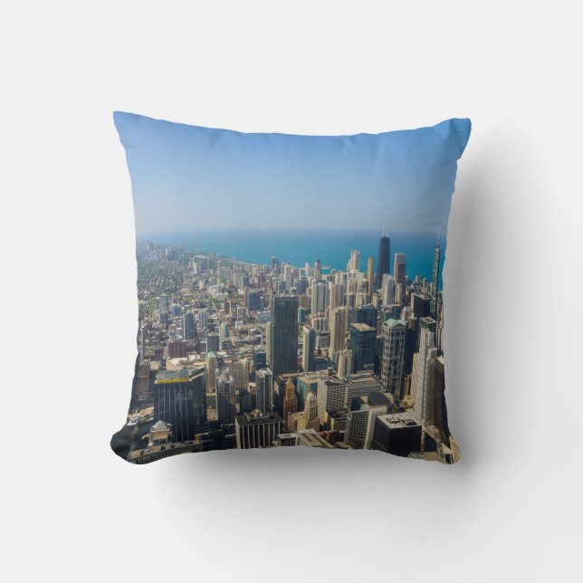Chicago From Above Cushion (Front)