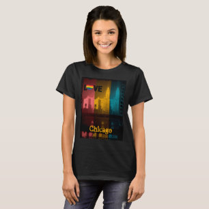 Chicago Gay Pride 1930's Wrigley Building Photo T-Shirt