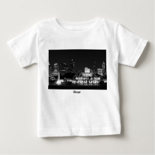 Chicago Grant Park Grayscale Baby T-Shirt