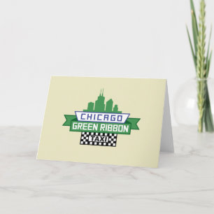 Chicago Green Ribbon Taxi Logo - Fan Art Card