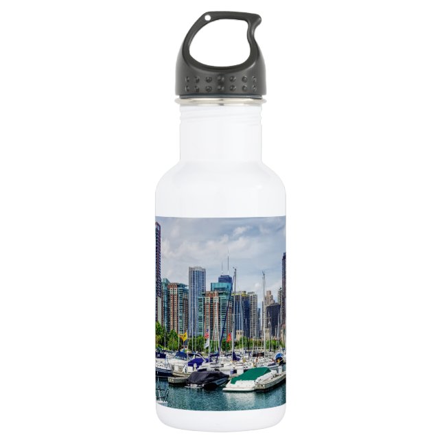 Chicago Harbour 532 Ml Water Bottle (Front)