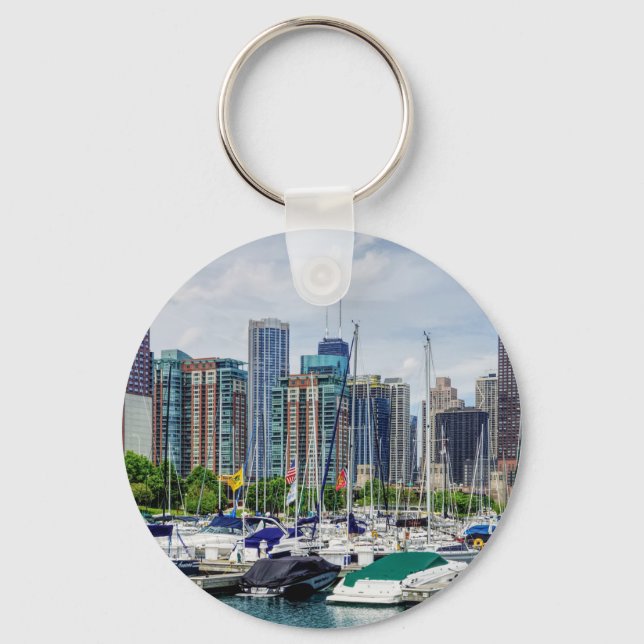 Chicago Harbour Key Ring (Front)