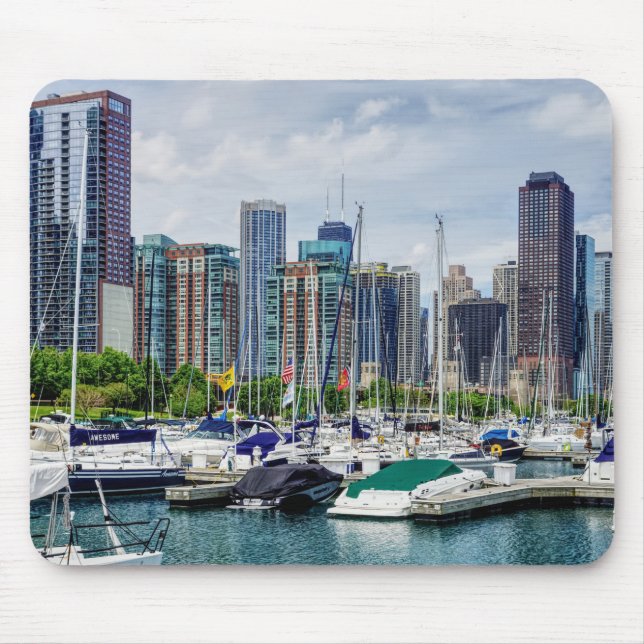 Chicago Harbour Mouse Pad (Front)