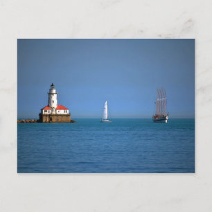 Chicago Harbour Postcard