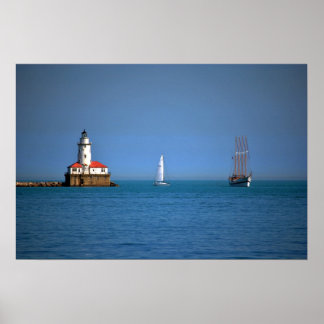 Chicago Harbour Poster
