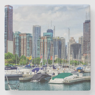 Chicago Harbour Stone Coaster