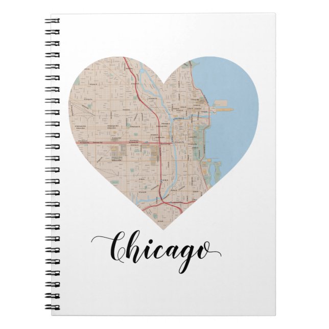 Chicago Heart Map Notebook (Front)