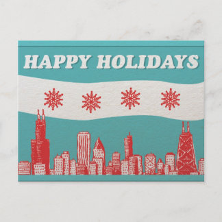 Chicago Holiday Post Card