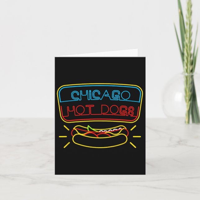 Chicago Hot Dogs And Bbq Condiments  Card (Front)