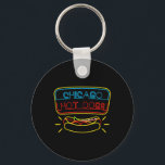 Chicago Hot Dogs And Bbq Condiments  Key Ring<br><div class="desc">Chicago Hot Dogs And Bbq Condiments</div>