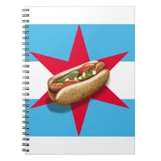 Chicago HotDog Spiral Notebook