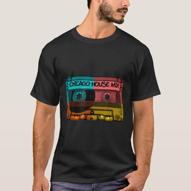 Chicago House Music Dj Mixtape T-Shirt (Front)