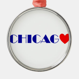 chicago i like metal ornament