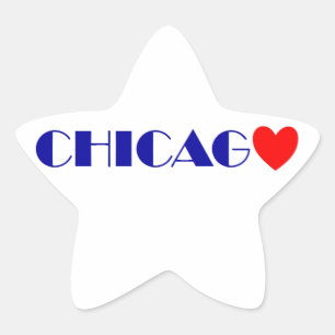 chicago i like star sticker