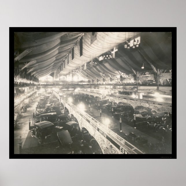 Chicago, IL Auto Show Photo 1907 Poster (Front)