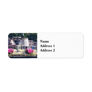 Chicago IL - Centennial Fountain Closeup Return Address Label