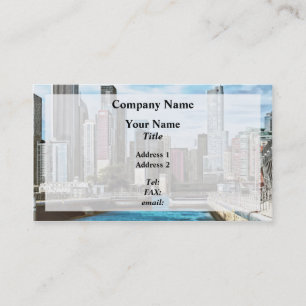 Chicago IL - Chicago Harbour Lock Business Card