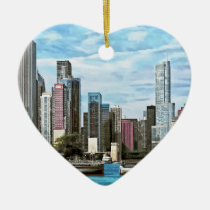 Chicago IL - Chicago Harbour Lock Ceramic Ornament