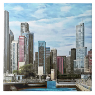 Chicago IL - Chicago Harbour Lock Tile