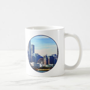Chicago IL - Chicago Skyline and Navy Pier Coffee Mug