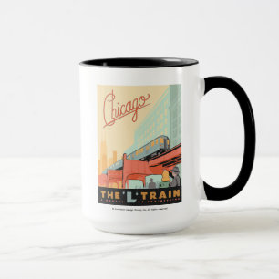 Chicago, IL - 'L' Train Mug