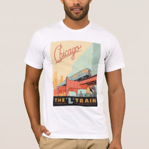 Chicago, IL - 'L' Train T-Shirt
