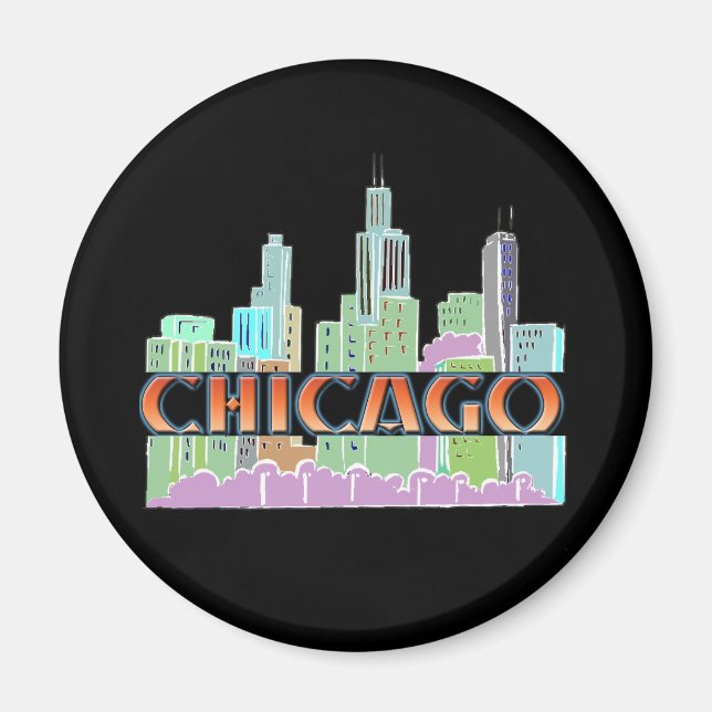 Chicago IL Magnet (Front)