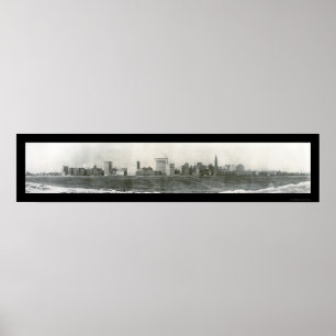 Chicago IL Michigan Avenue Photo 1910 Poster