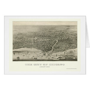Chicago, IL Panoramic Map - 1860