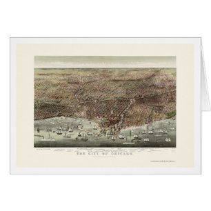 Chicago, IL Panoramic Map - 1892b