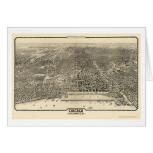 Chicago, IL Panoramic Map - 1916