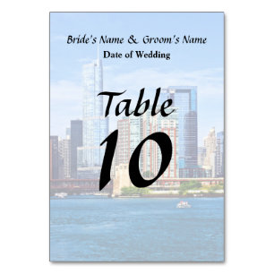 Chicago IL - View From Lake Michigan Table Number