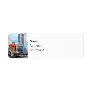 Chicago IL - Water Taxi Passing Under Lyric Opera Return Address Label