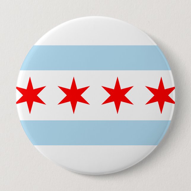 Chicago, Illinois 10 Cm Round Badge (Front)
