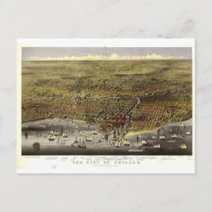 Chicago Illinois, 1874 Postcard