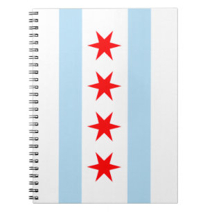 Chicago Illinois 4 Stars Vintage Travel Notebook