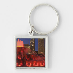 Chicago, Illinois, Buckingham Fountain Key Ring