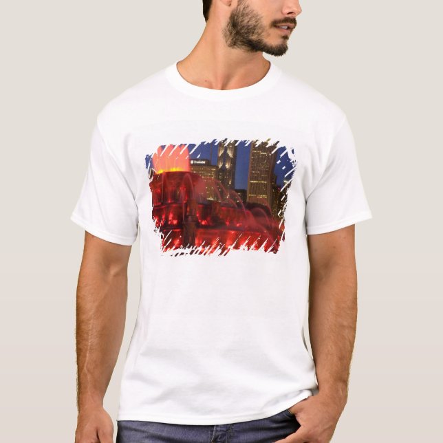 Chicago, Illinois, Buckingham Fountain T-Shirt (Front)