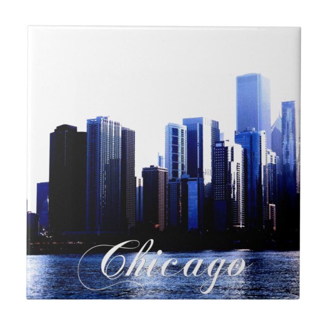 Chicago Illinois Ceramic Tile (Front)